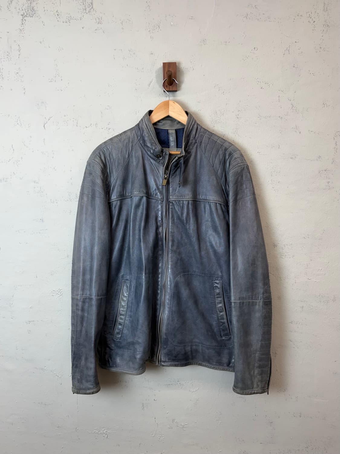 마시모두띠 빈티지 레더 자켓 상품이미지1