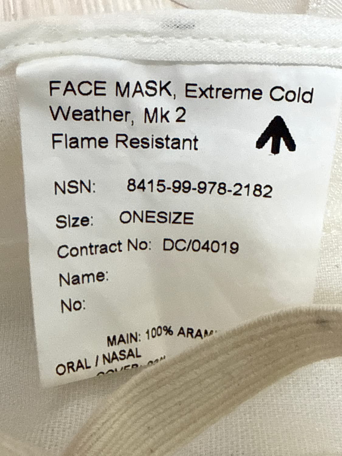 2차세계대전 영국군 방한 혹한기 방한 마스크 상품이미지6