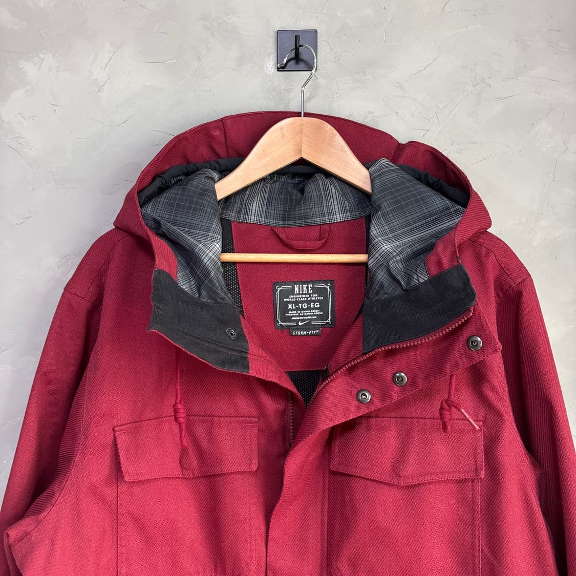 나이키 스톰핏 스키 파카 자켓 버건디 상품이미지2