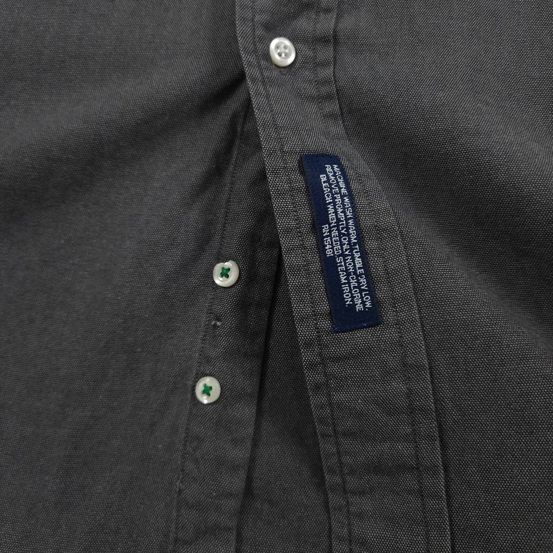 2XL(110) 타미 힐피거 월계관 코튼셔츠 차콜 상품이미지5