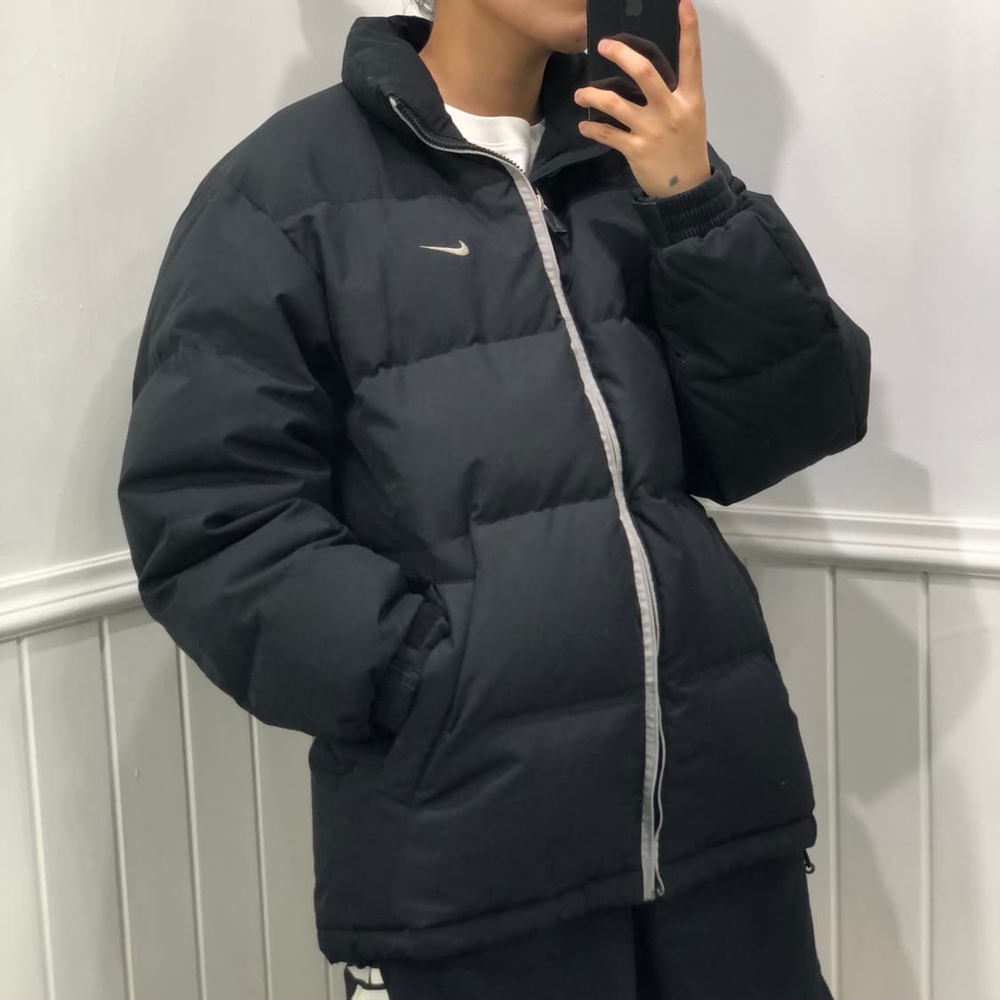 나이키 블랙 뉴챔프 패딩 상품이미지2