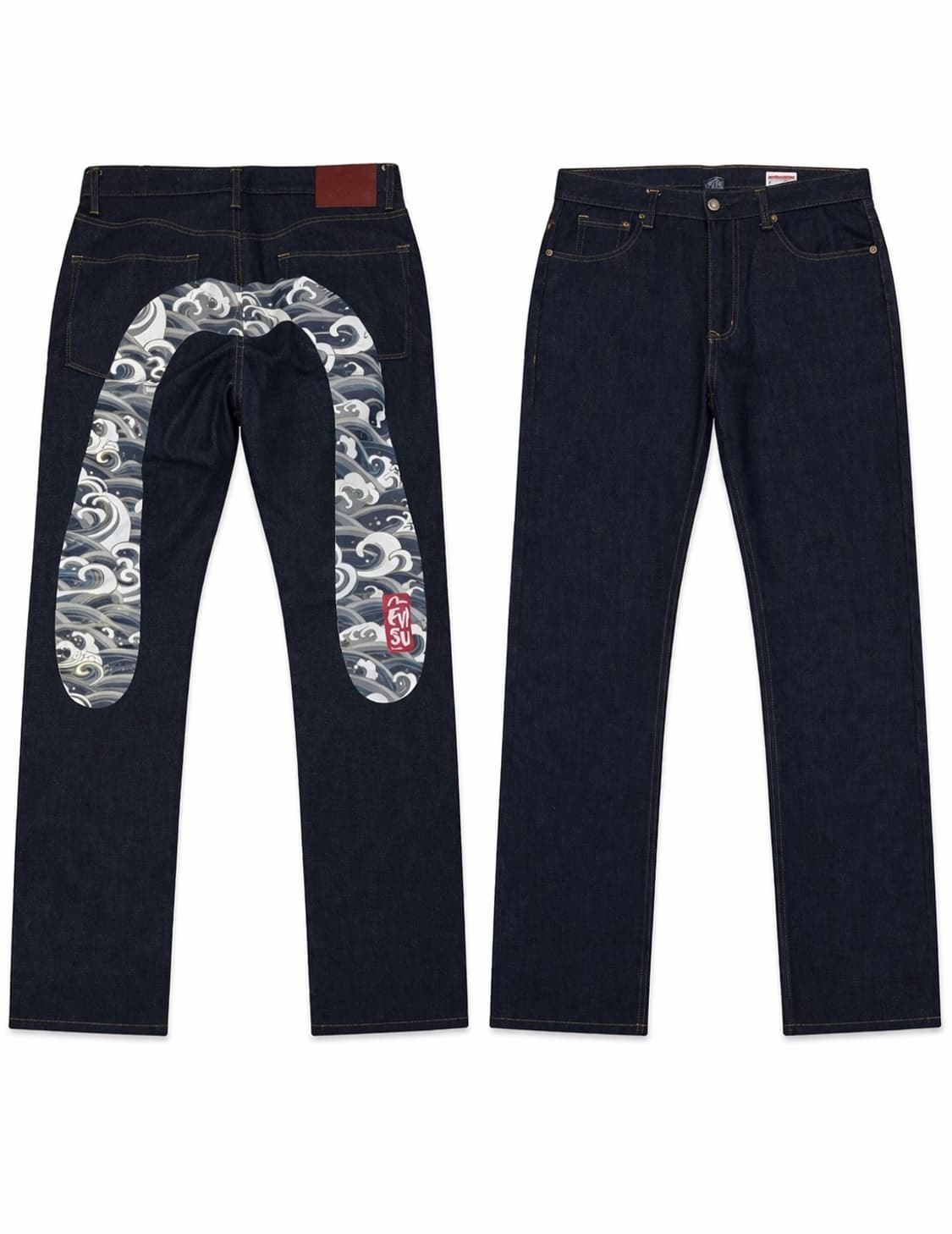 에비수 셀비지 프린팅 진 상품이미지2