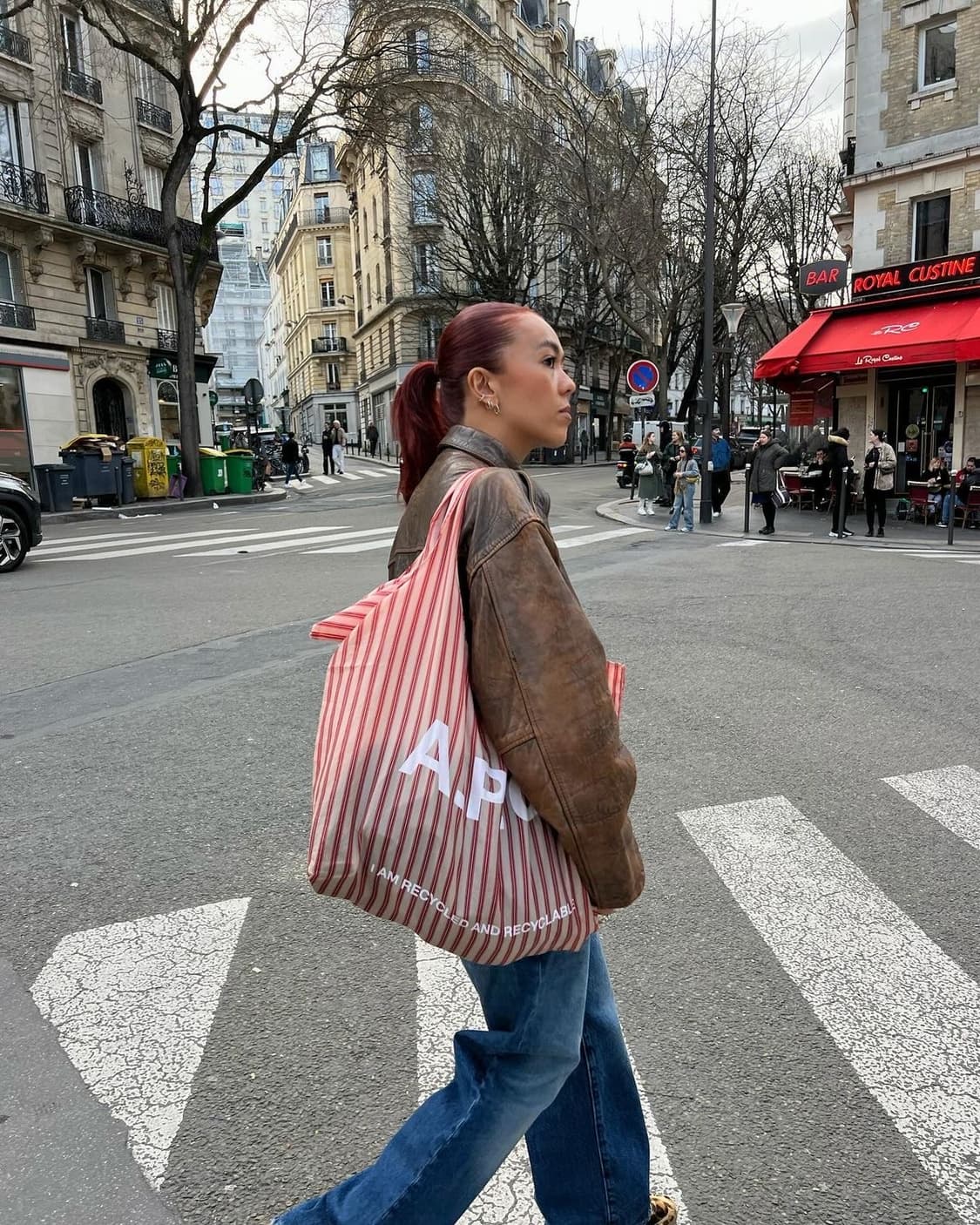 아페쎄 리사이클링 백 레드 상품이미지3