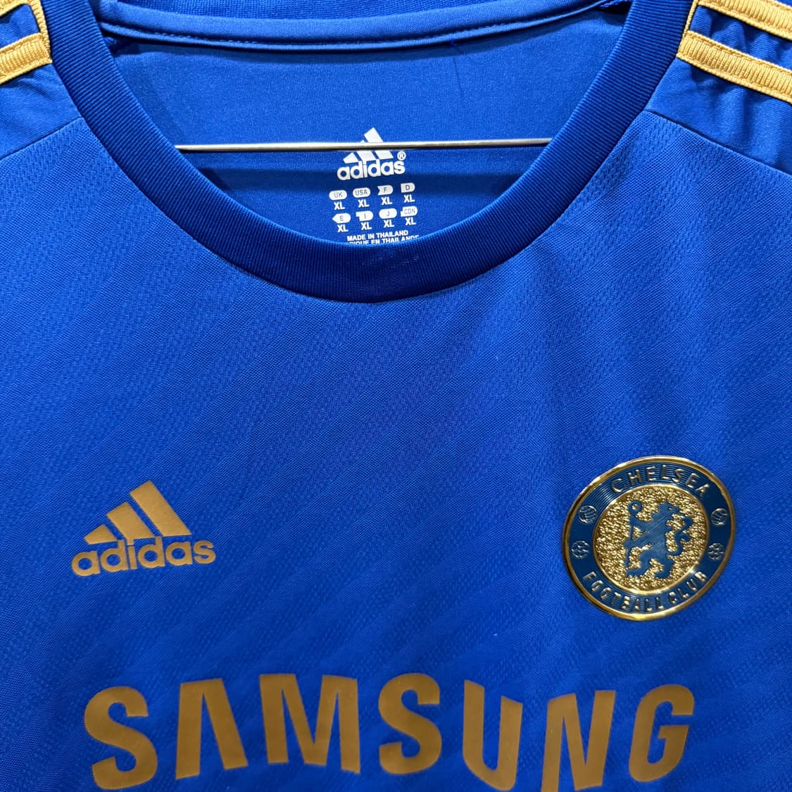 XL 아디다스 첼시FC 축구팀 레트로 유니폼 롱슬리브 긴팔 티셔츠 상품이미지2