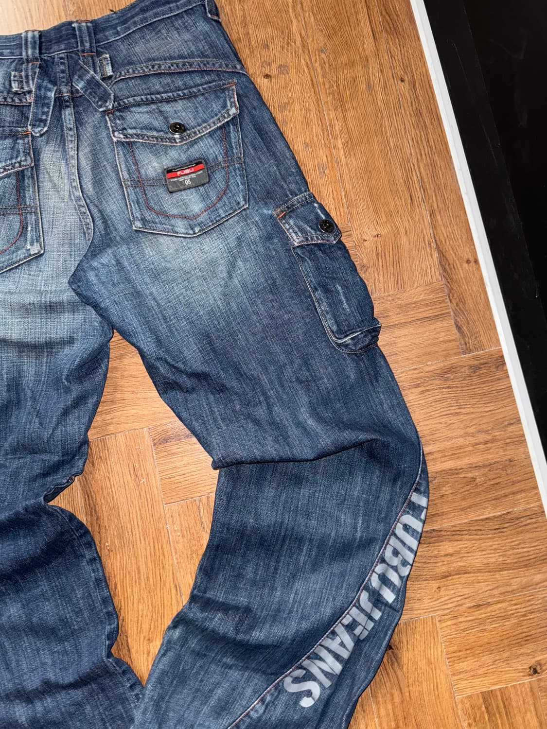 후부 데님 카고팬츠  상품이미지5