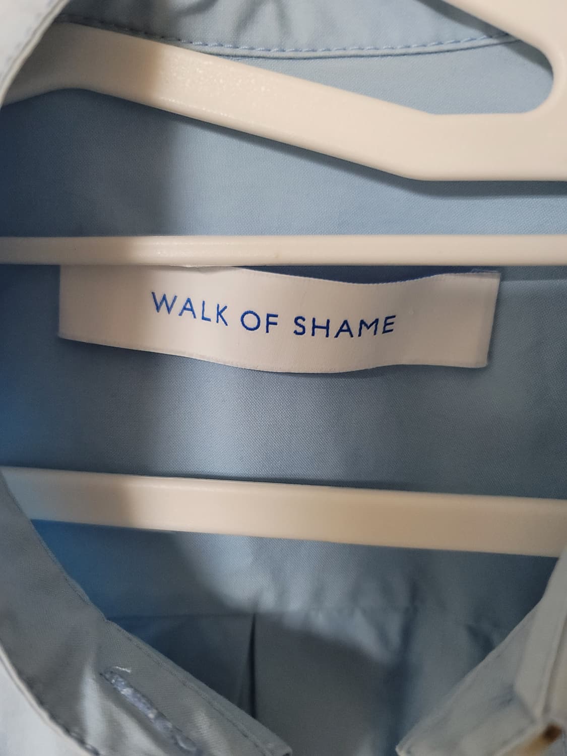 워크오브셰임 반카라 오버핏 코튼 셔츠 40/85표기 100정사이즈 상태극 상품이미지4