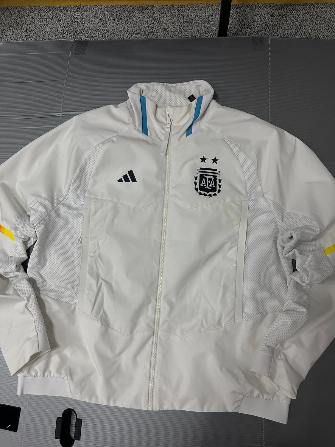 아디다스 아르헨티나 바람막이 자켓 화이트 2XL 상품이미지1