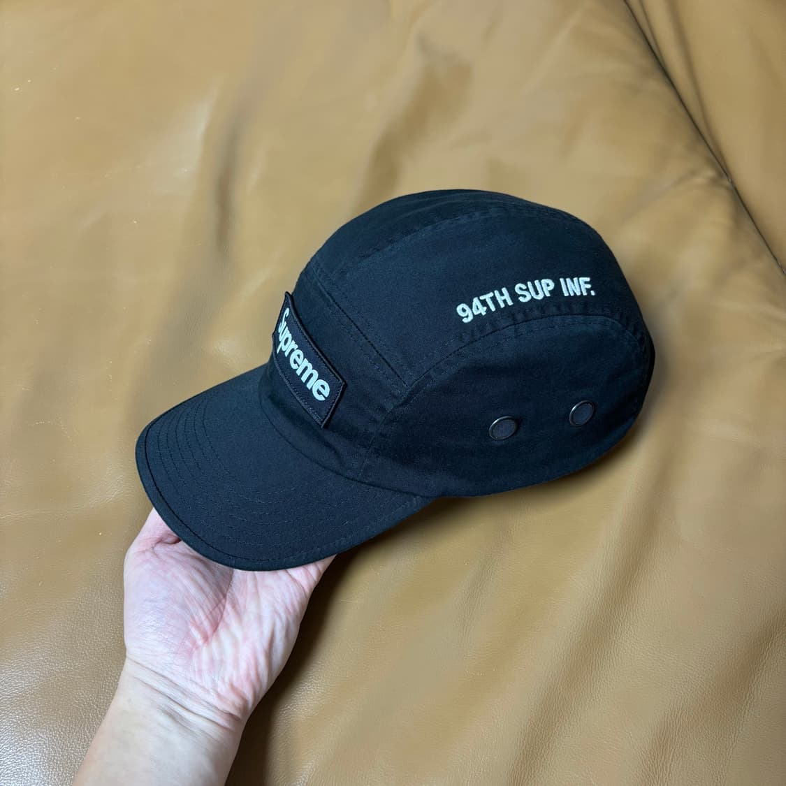 Supreme 슈프림 21fw 밀리터리 워시드 블랙 캠프캡 모자 상품이미지4
