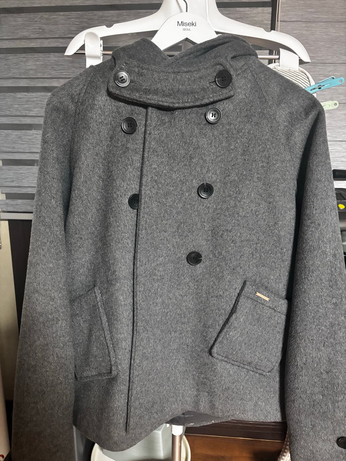 미세키서울 코트 차콜 팔아요 상품이미지2