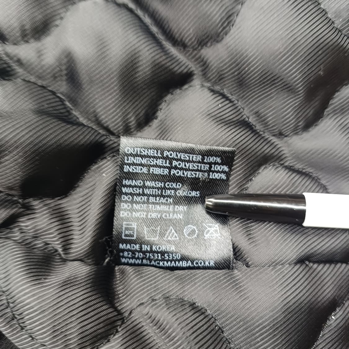 블랙맘바 퍼 집업 자켓 점퍼 L 상품이미지5