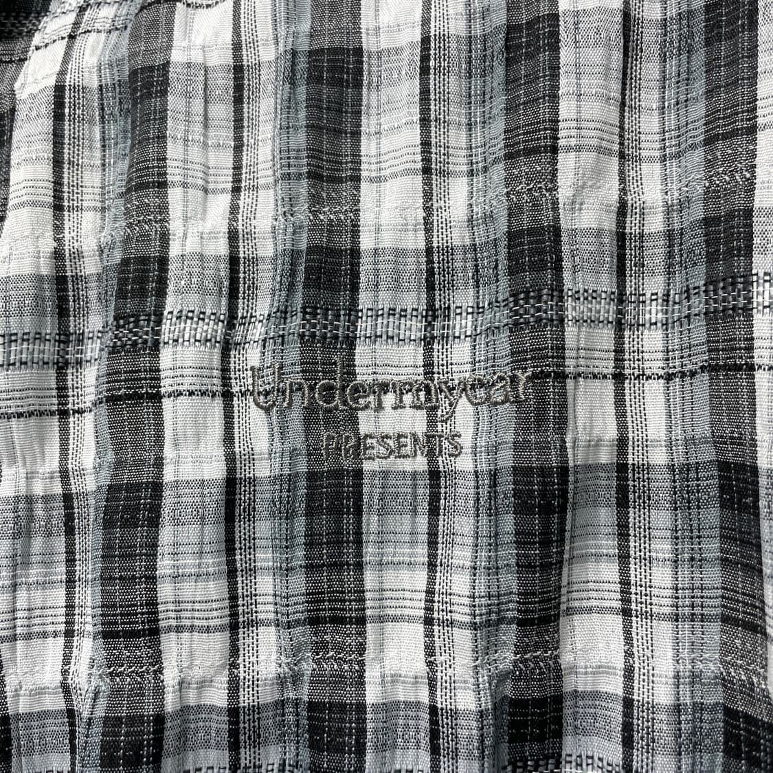 언더마이카 체크 셔츠 블루 블랙(2사이즈) 상품이미지3