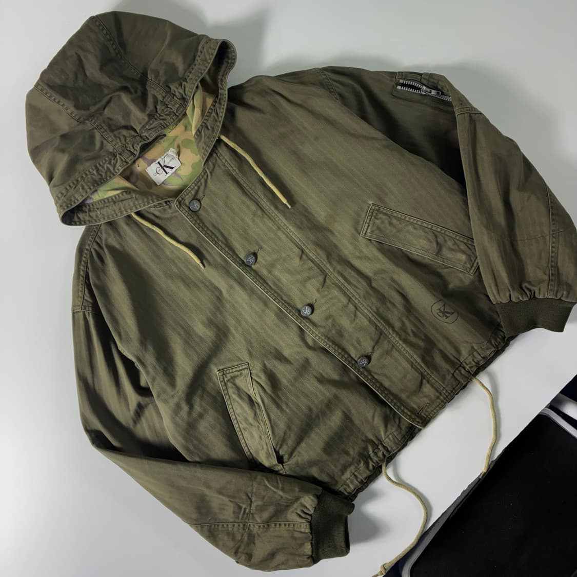 Calvin klein   캘빈 클라인 밀리터리 후드 자켓  상품이미지2