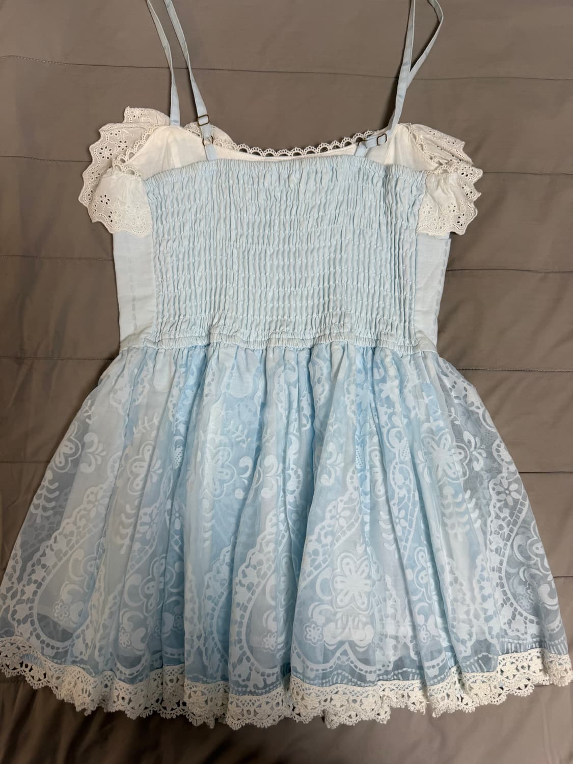 리즈리사 스카이 블루 레전드대장 레이스 페어리 원피스 상품이미지3