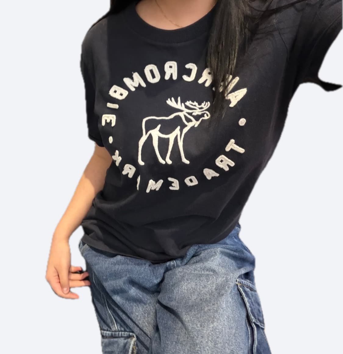 🖤아베크롬비 빅로고 블랙 반팔 티셔츠🖤 상품이미지1