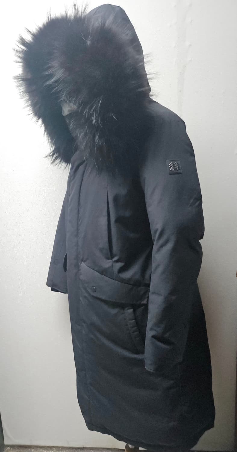 코오롱 여성 안타티카 퍼 롱 패딩 블랙 90 상품이미지1