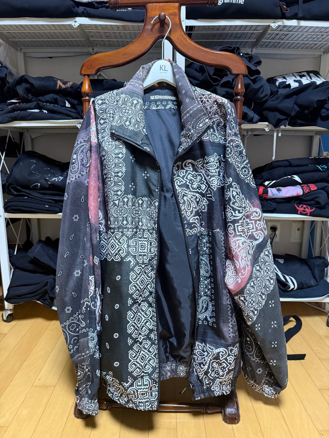 네이버후드 페이즐리 자켓 블랙 상품이미지1