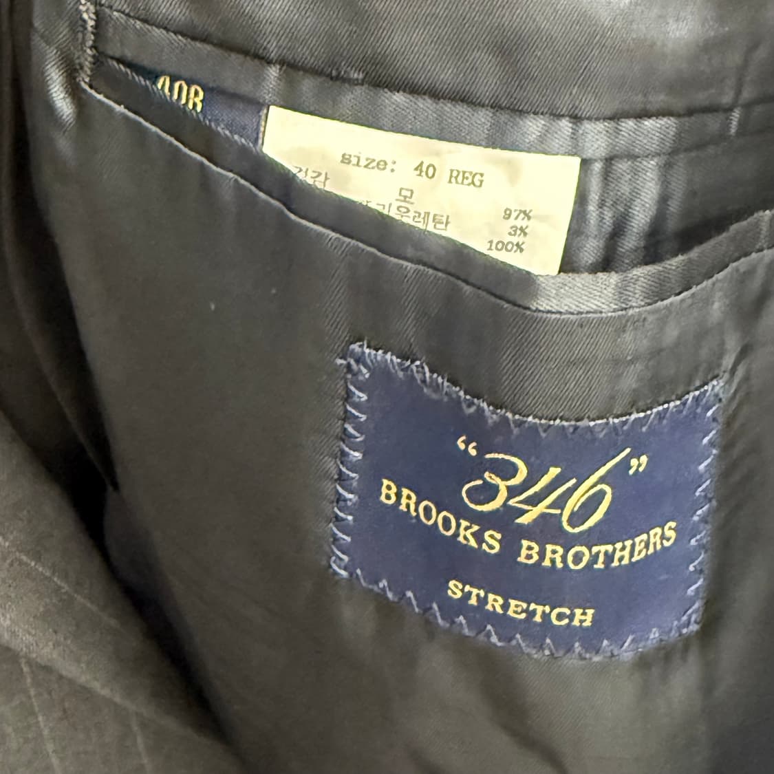 브룩스브라더스 2버튼 스트라이프 블레이저 자켓 (40) 상품이미지3