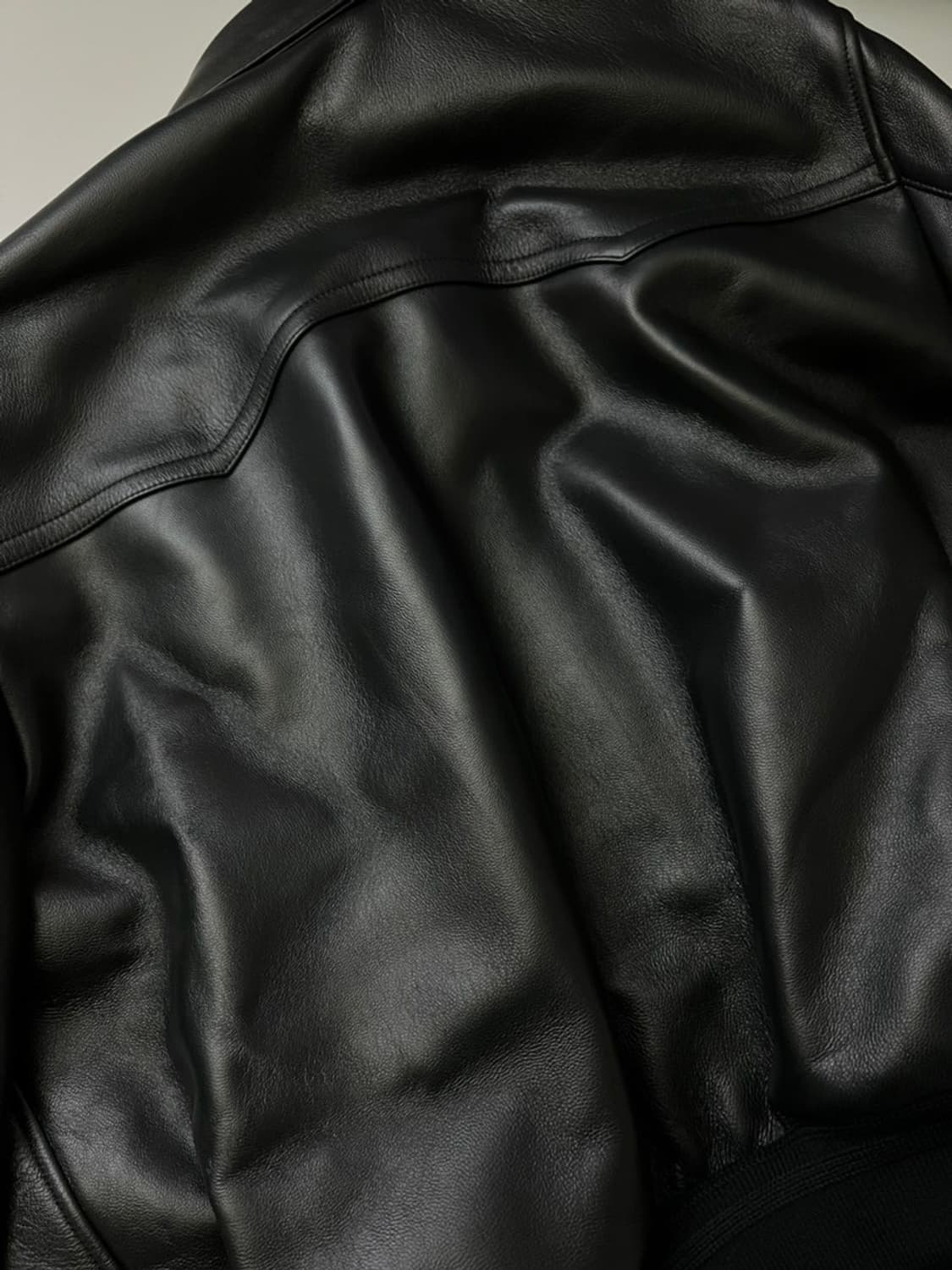 [S] 렉토 70's benn 벤 레더 봄버 (램 레더, 램스킨) 상품이미지7