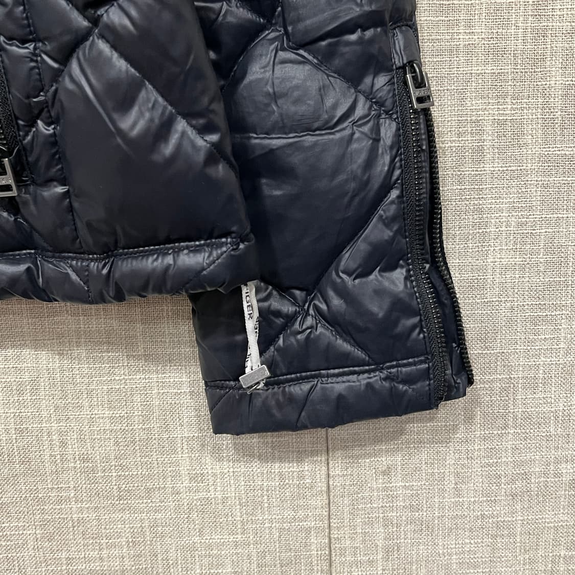 일본빈티지 타미힐피거 퀄팅 다운 패딩 M 네이비 W 상품이미지4