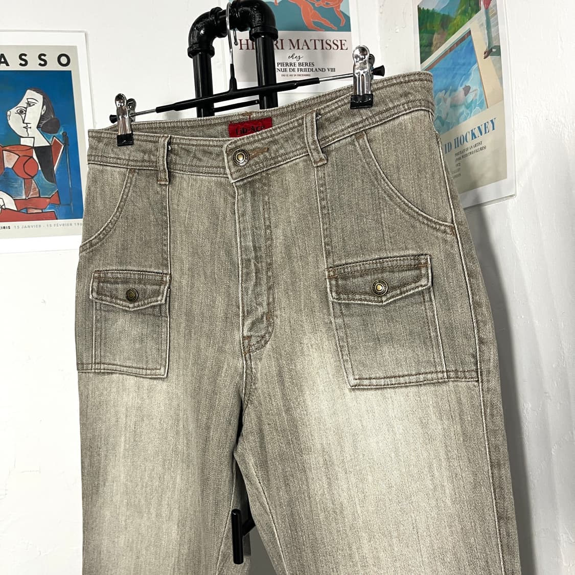 라이트 흑청 멀티포켓 팬츠 상품이미지4