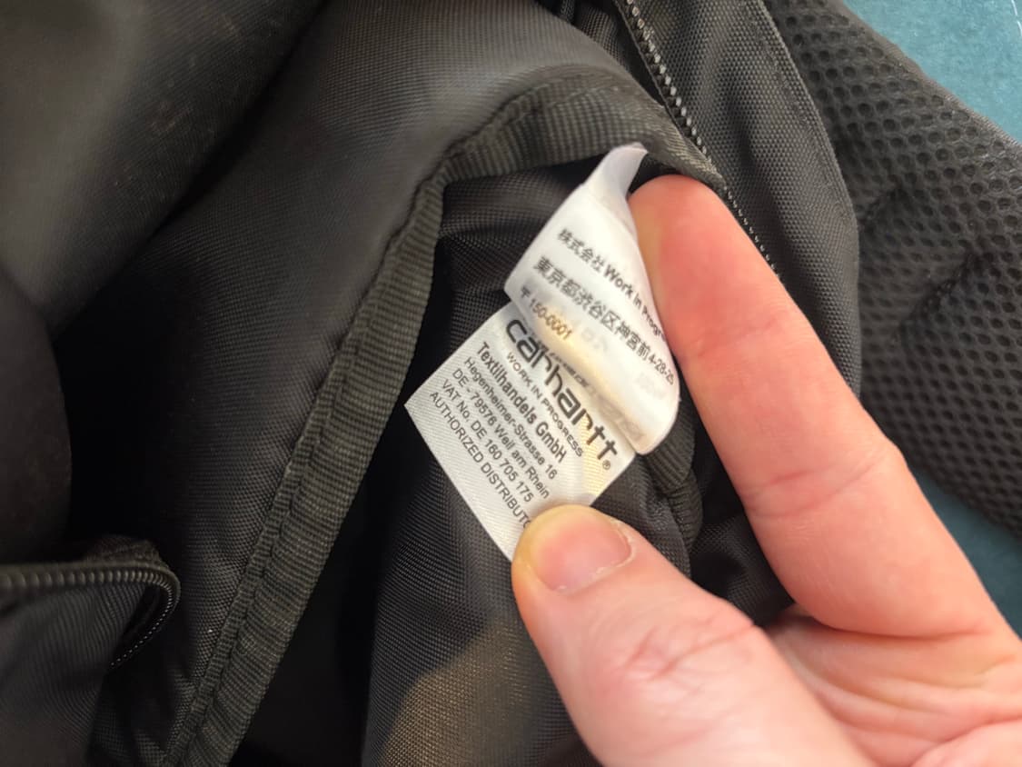 칼하트 WIP 클리프 백팩 블랙 상품이미지7