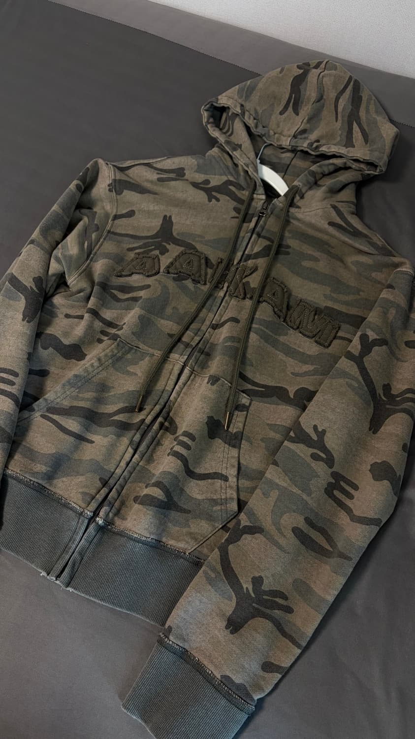 2) 아캄 카모 카키 후드집업 상품이미지1
