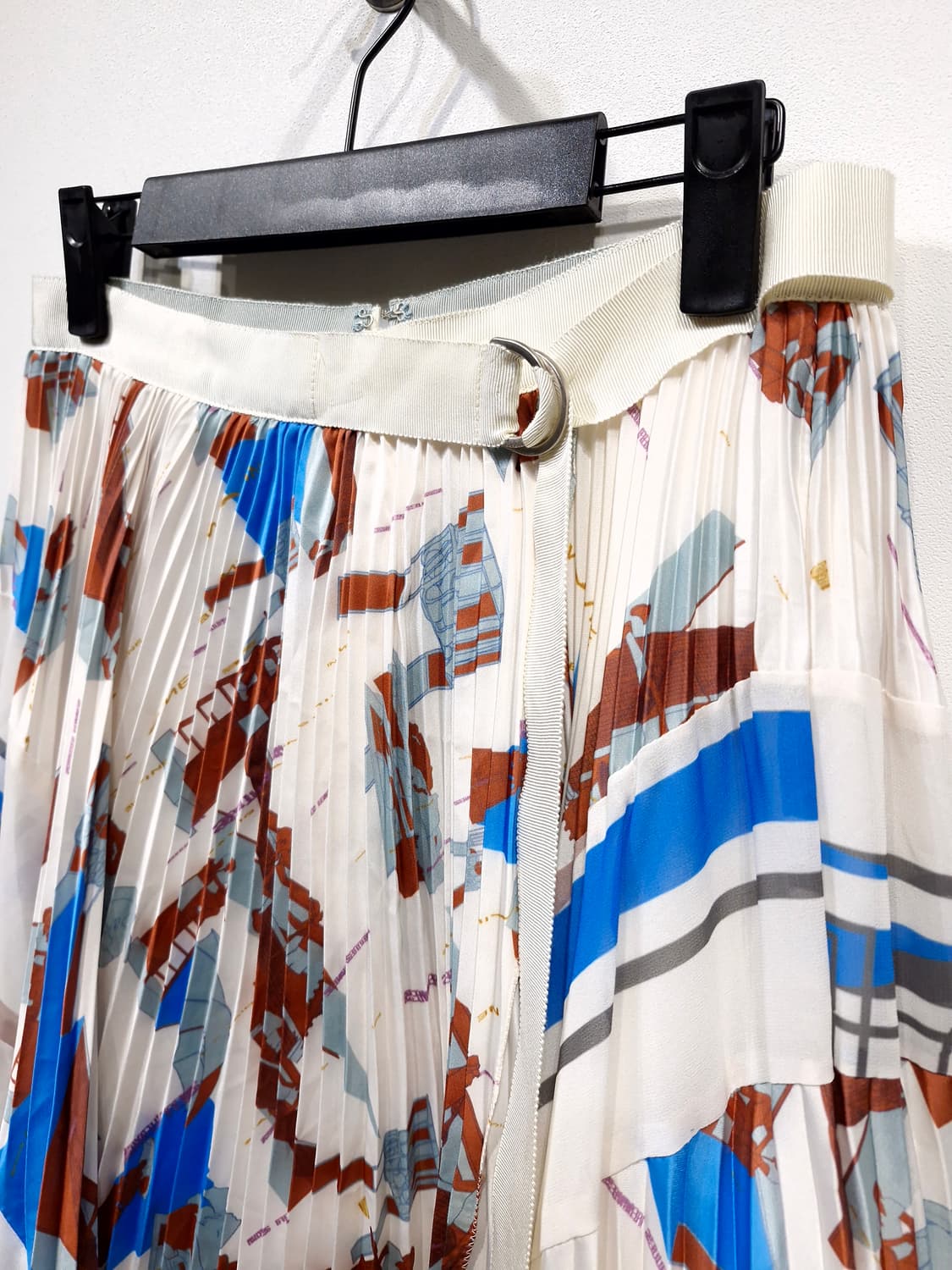 한섬타임 TIME 패턴 플리츠 스커트_호칭64 상품이미지3