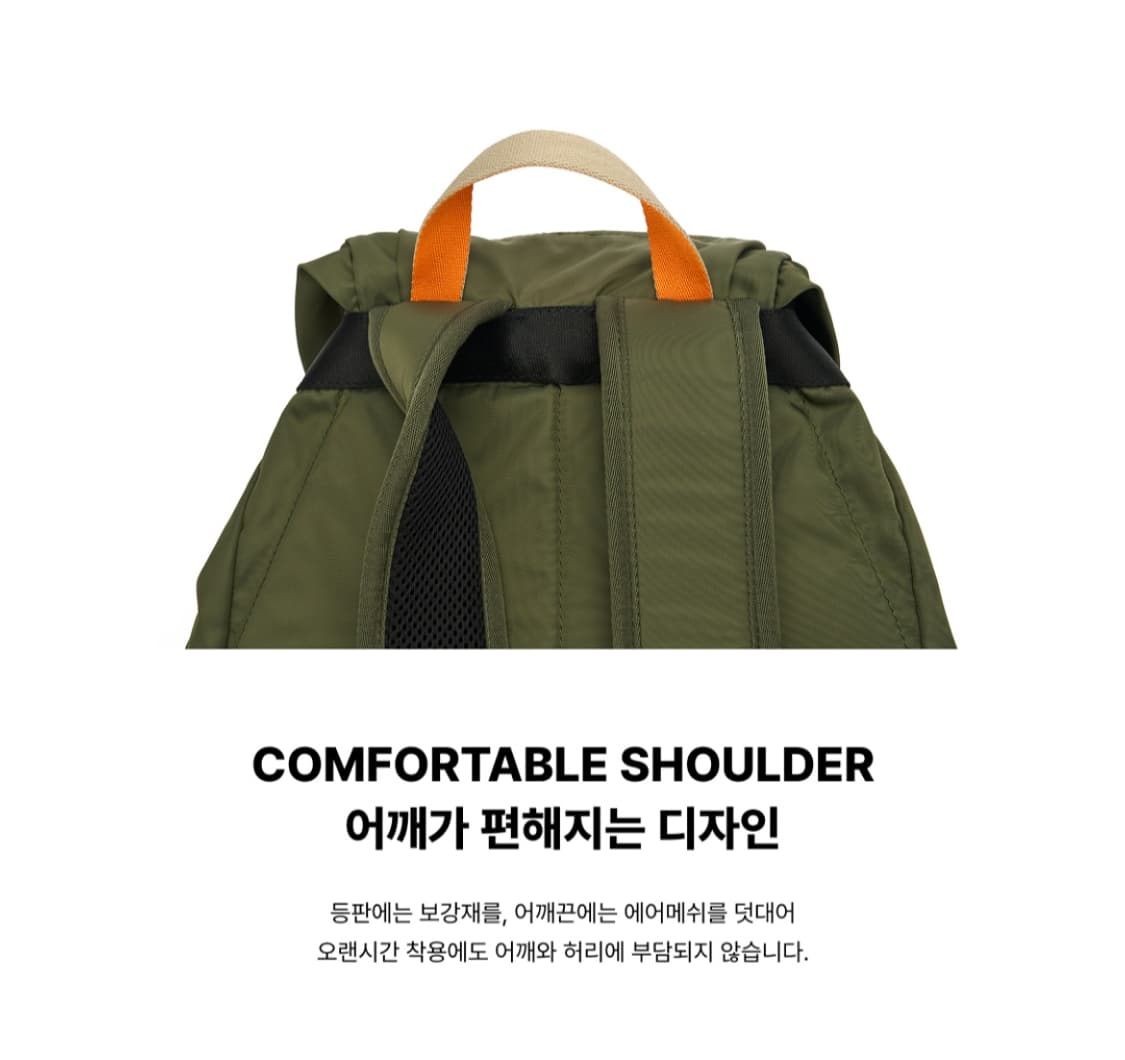 [1회착]로우로우 시티워커 미니 럭색 카키 상품이미지8