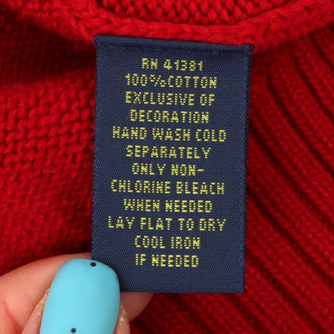 폴로 랄프로렌 레드 버튼업 폴라 니트 상품이미지9