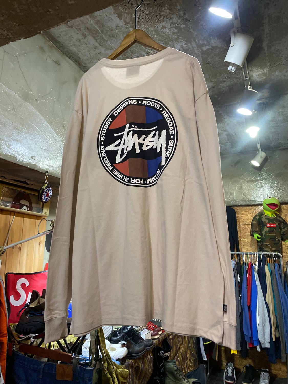 stussy 스투시 빅로고 프린팅 티셔츠 XL 상품이미지1