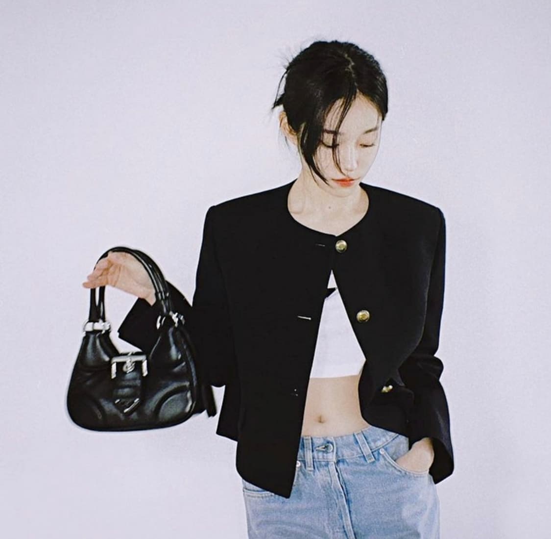 프라다 문백 호보백 나파스킨 가방 상품이미지8