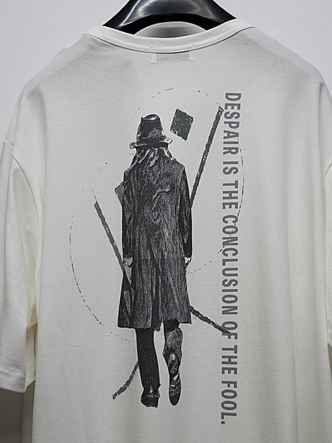 새상품 요지야마모토 30/1코마 천축 요지백프린팅 숏슬리브 3사이즈 상품이미지1