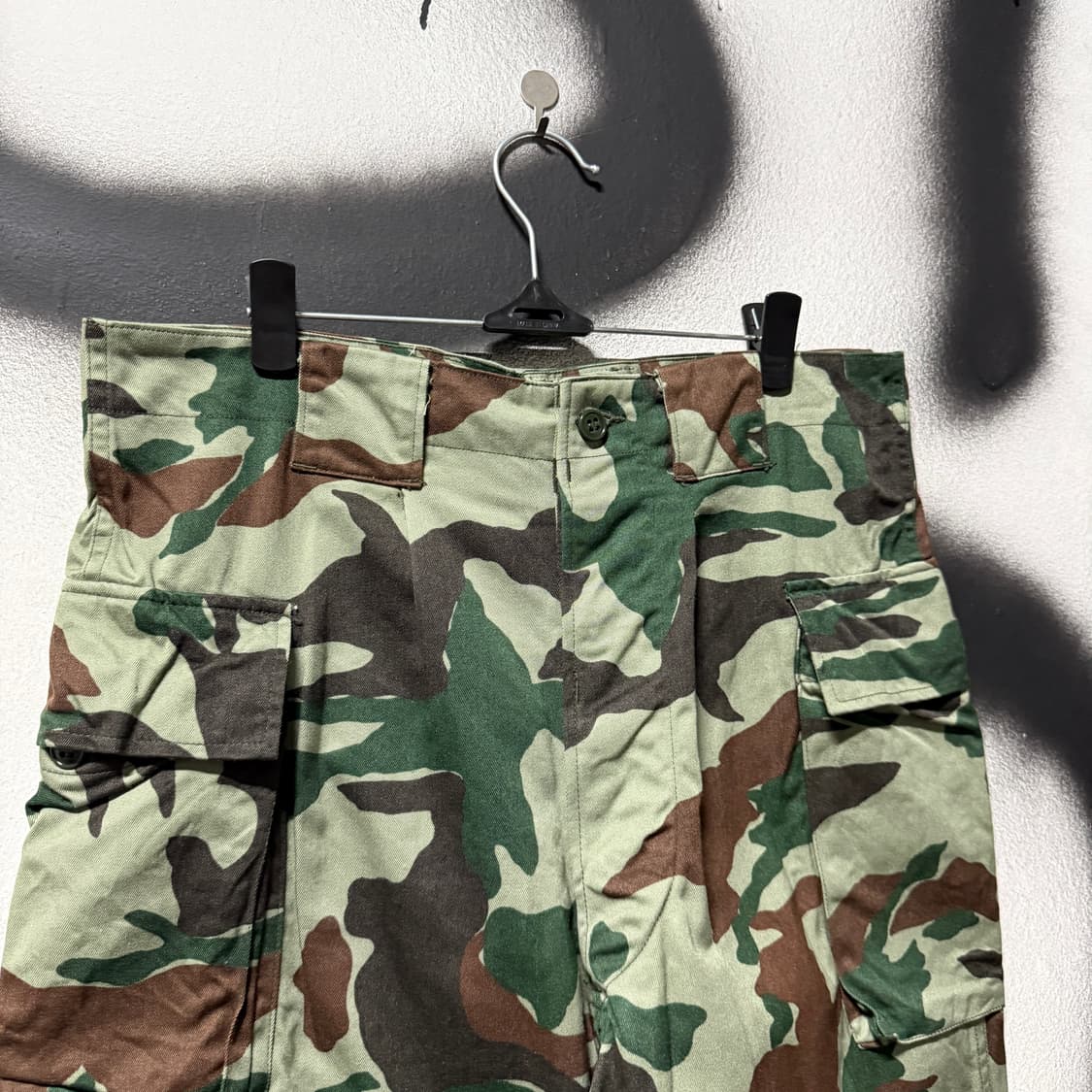 Japanese 일본군 1991s 밀리터리 우드랜드 카모 카고 팬츠 상품이미지3