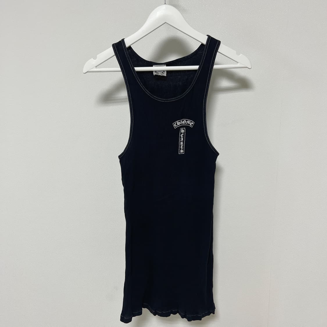 크롬하츠 퍽유 홀스슈 런던 골지 슬리브리스 나시 블랙 상품이미지4