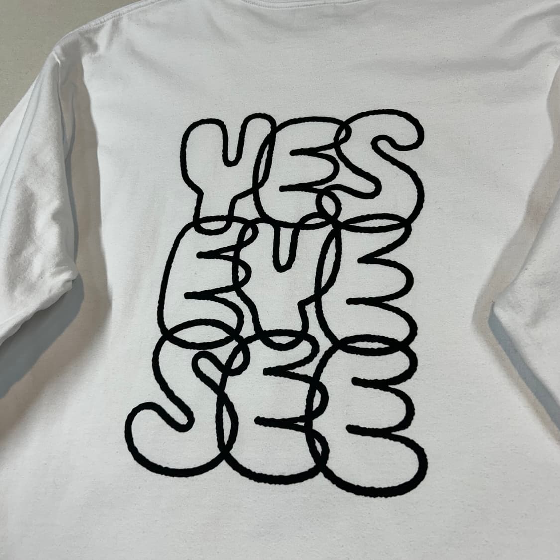 L) 예스아이씨 화이트 로고 롱슬리브 긴팔티셔츠 상품이미지6