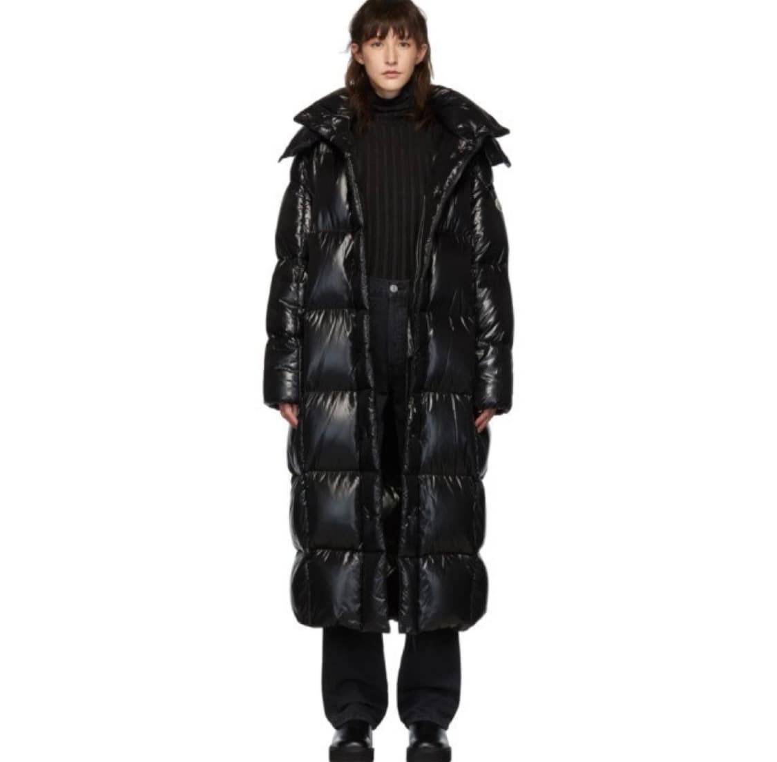 Moncler Parnaiba 몽클레어 롱패딩 올블랙  XS 상품이미지1