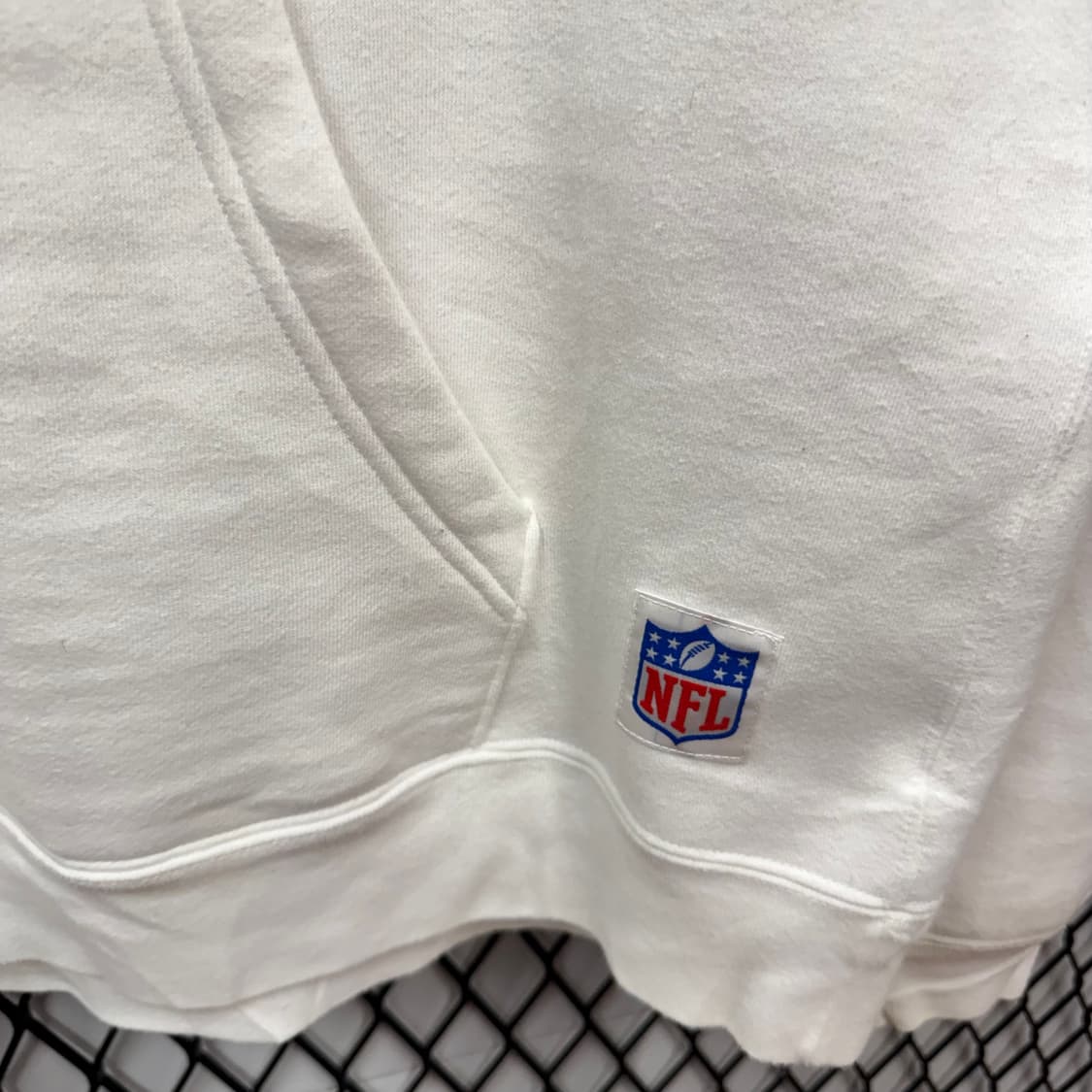 00s 아비렉스 X NFL 후드티 후면 빅로고 포인트 화이트 상품이미지6