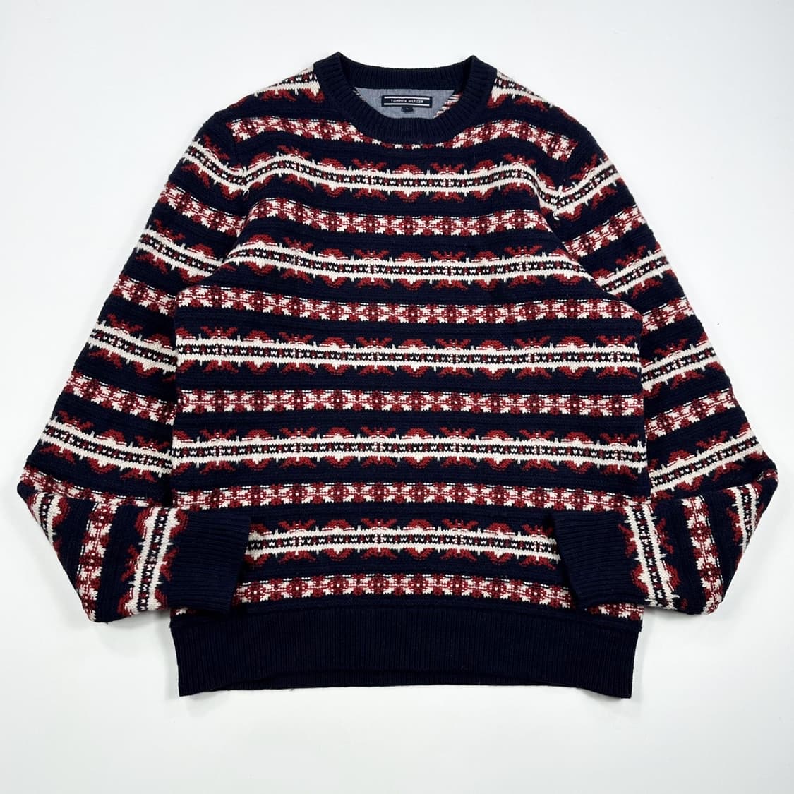 타미힐피거 플래그 노르딕 헤비 울 니트 (L) 상품이미지2