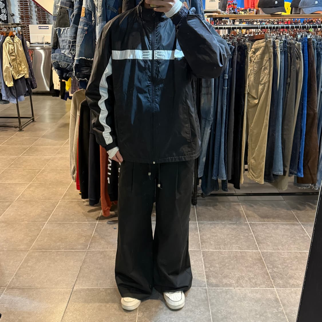 [NO.9] ADIADS 아디다스 센터 라인 윈드브레이커 상품이미지2