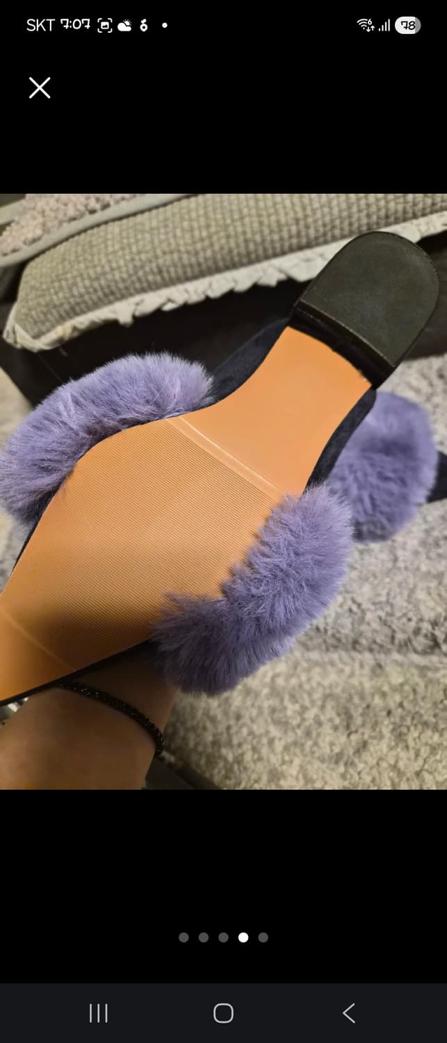 Jenny Kim 퍼장식 뮬 상품이미지4