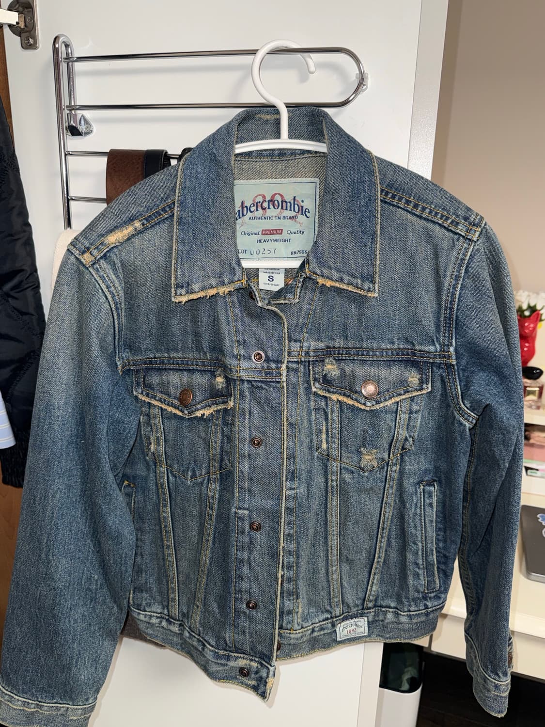 Abercrombie 아베크롬비 빈티지 청자켓 상품이미지1