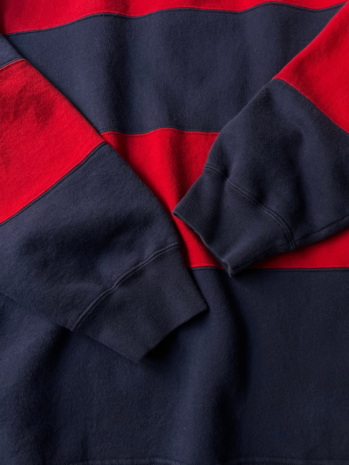 [XL]폴로 랄프로렌 레드 네이비 럭비 티셔츠 상품이미지5