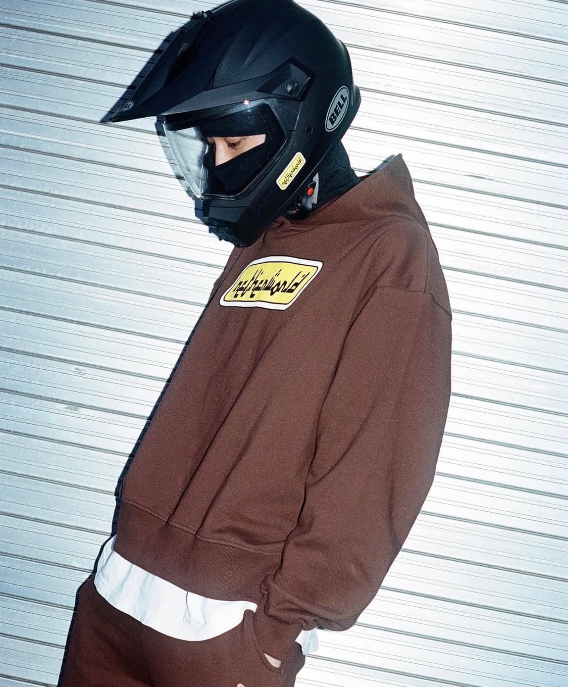 네더월드 아라빅 로고 브라운 후드티 L 상품이미지2