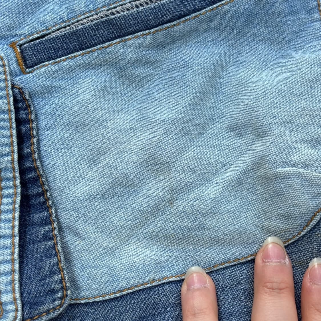 44 오즈세컨 패치워크 데님 자켓 0401E 상품이미지5