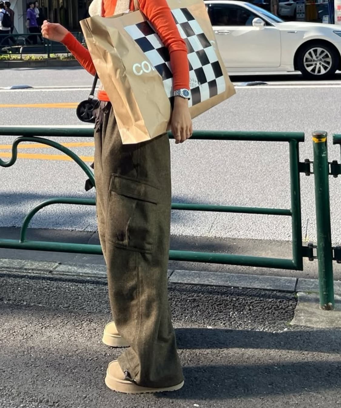 kitai 카고 와이드 팬츠 브라운/카키  상품이미지4