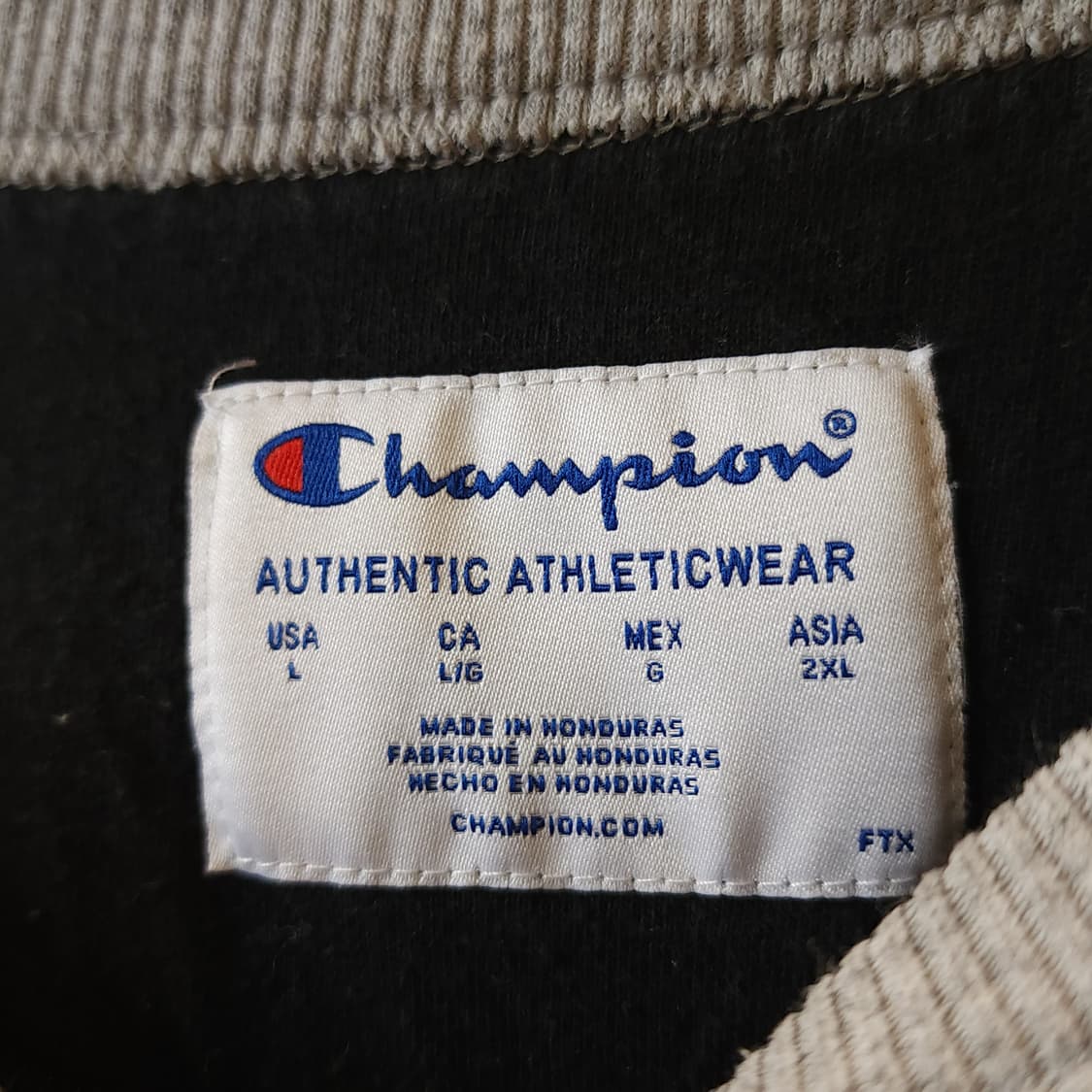 00년대 챔피온 스텐실 로고 스웻셔츠 라이트 그레이 L 상품이미지5