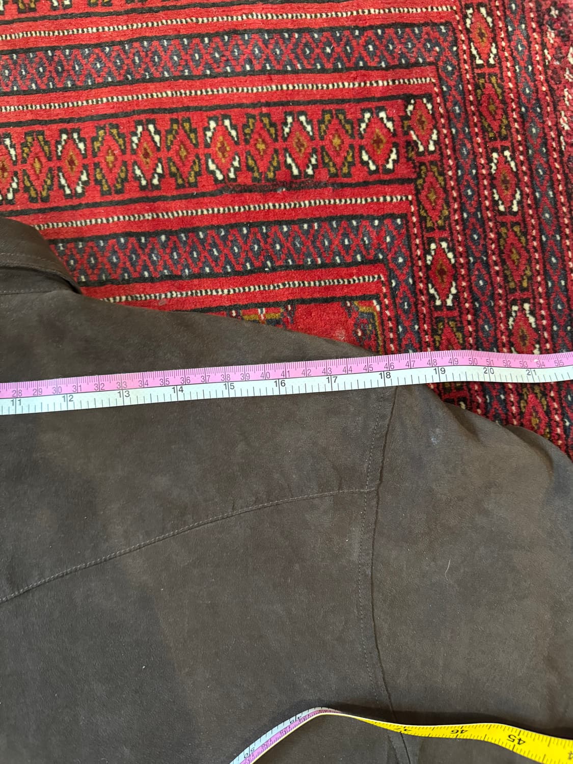 Vintage brown leather shirt 상품이미지4