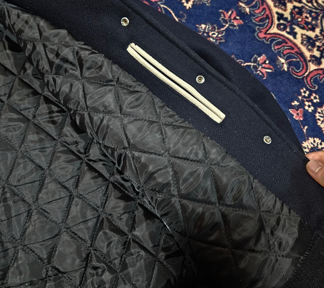 집시(Jipsy) 울 카라넥 컬러블럭 바시티 자켓
 상품이미지4