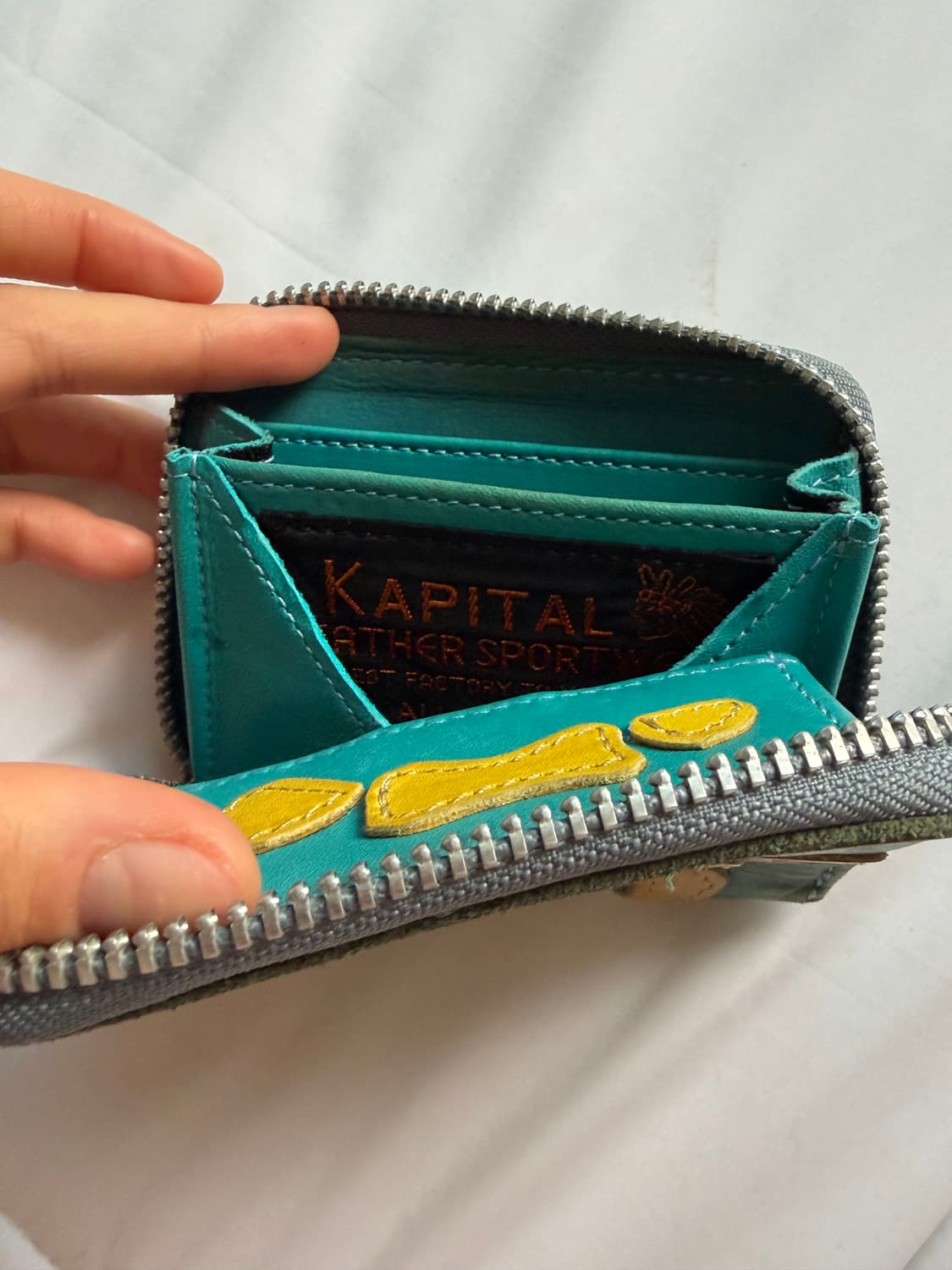 캐피탈 본 지갑 민트 옐로우 상품이미지4