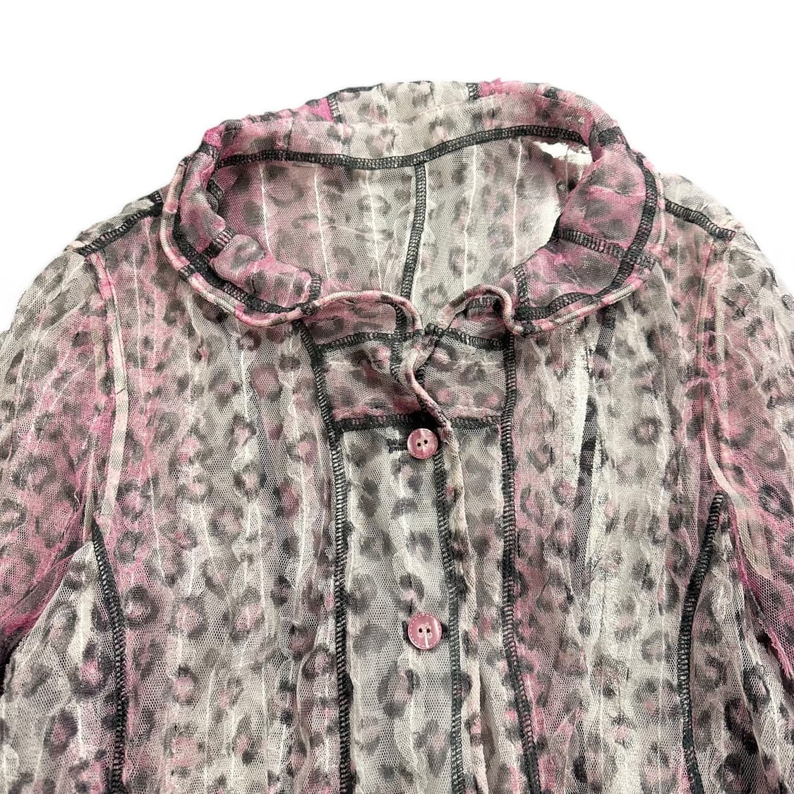 Pink Leopard See Through Jacket 상품이미지3